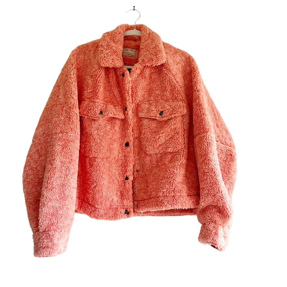 Free People | Teddy Swing Jacket in Melon Size M